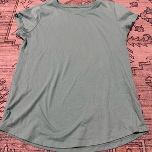 Girls Short Sleeve Teal Top